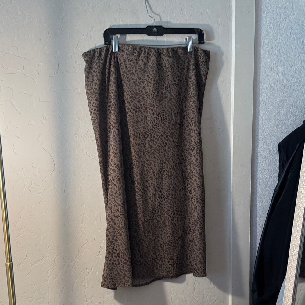 a new day Leopard Print Pencil Skirt